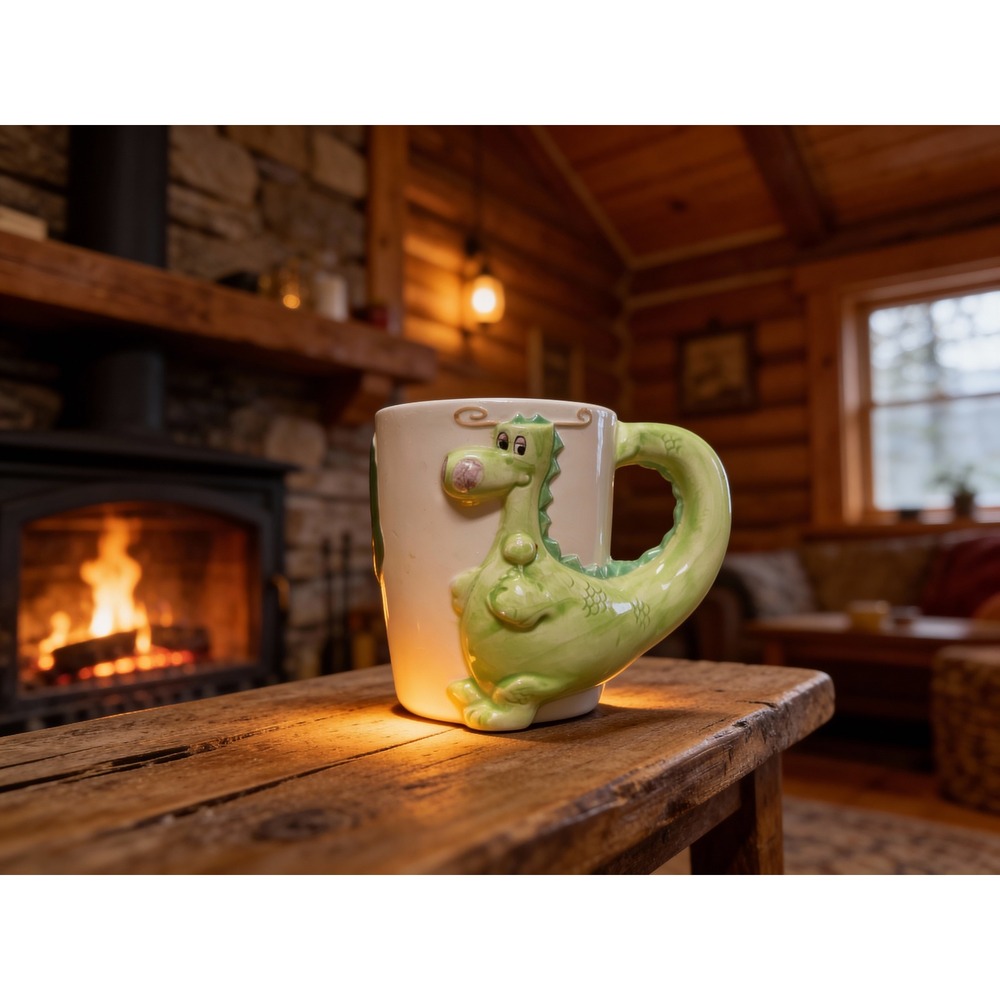 The Lollipop Dragon Loves You Mug Ceramic Enesco‎ Imports 1981 Collectible rare